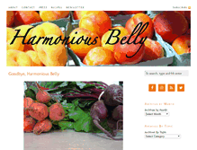 Tablet Screenshot of harmoniousbelly.com